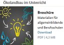 Ökolandbau im Unterricht - Übersichtsbroschüre