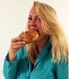 Leckere Schnecke essen Leckere Schnecke essen