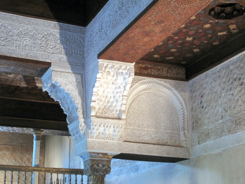 Deckenpartie:  Alhambra, Granada, Spanien