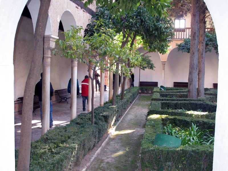 Innenhof:  Alhambra, Granada, Spanien