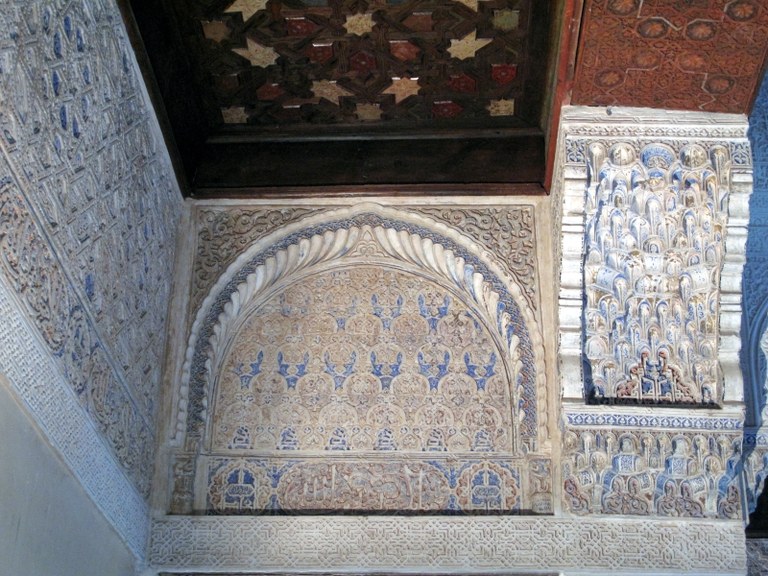 Stuckdecke: Alhambra, Granada, Spanien