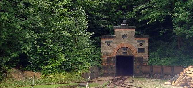 Erzbergwerk im Braunenberg in Wasseralfingen