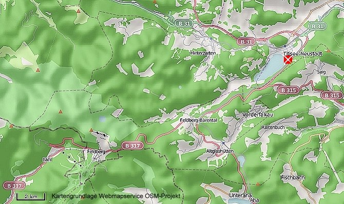 Karte Titisee