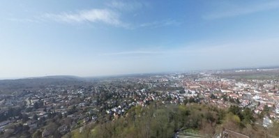 Turmberg, Blick über Karlsruhe