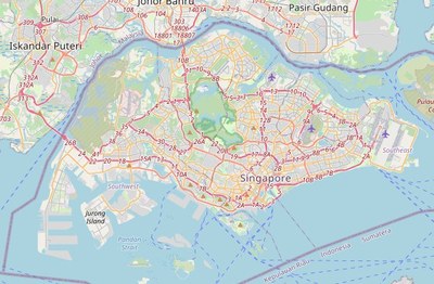 Kartenausschnitt Singapur Openstreetmap