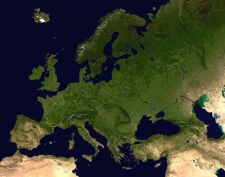 Satellitenbild Europa