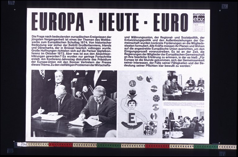 Europa 1974 in Originalgröße Europa 1974 in Originalgröße