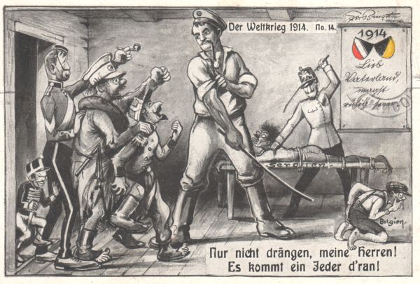 Propagandapostkarte aus dem 1. Weltkrieg