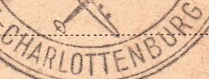 Detail Stempel Carlottenburg Detail Stempel Carlottenburg