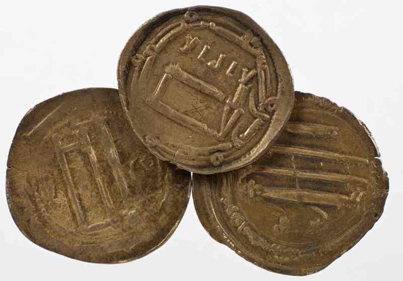 arabische Münzen, gefunden in Steckborn am Bodensee