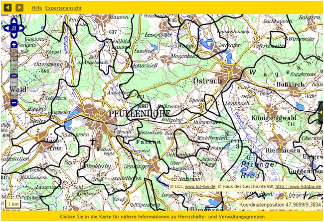 Pfullendorf - Grenzen 1790