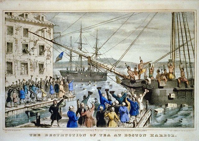 The Boston Tea Party 1773