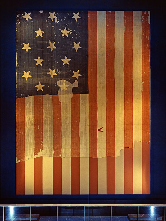 The 15-star, 15-stripe Star Spangled Banner Flag