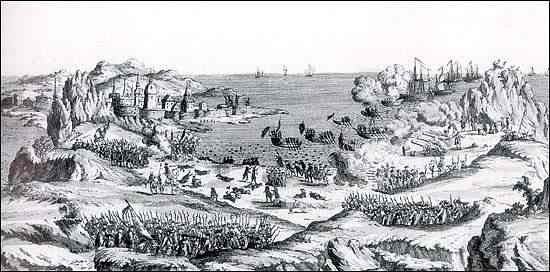 The French attack St. John's, Newfoundland in 1762 