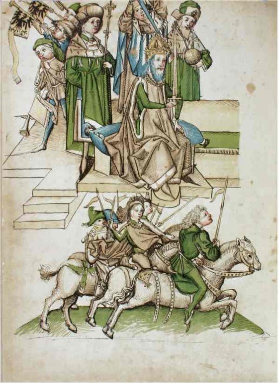 Richental: Belehnung Friedrichs von Hohenzollern mit der Mark Brandenburg Richental: Belehnung Friedrichs von Hohenzollern mit der Mark Brandenburg