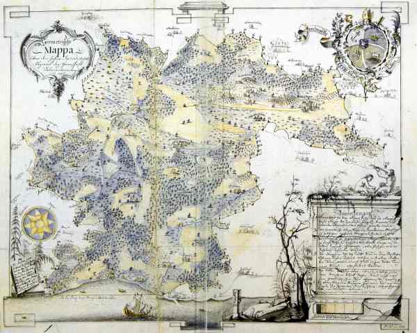 Salem und seine Umgebung auf der &#8222;Salem Mappa 1765&#8220;