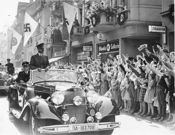 Jubel der Bevölkerung, 22.9.1938 Jubel der Bevölkerung, 22.9.1938