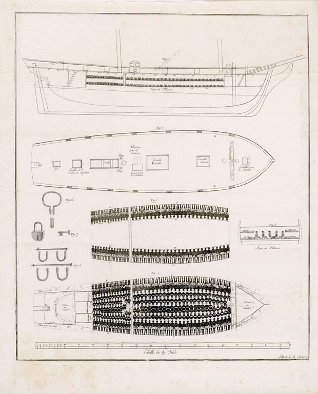 Plan des Sklavenschiffs Vigilante (1822)