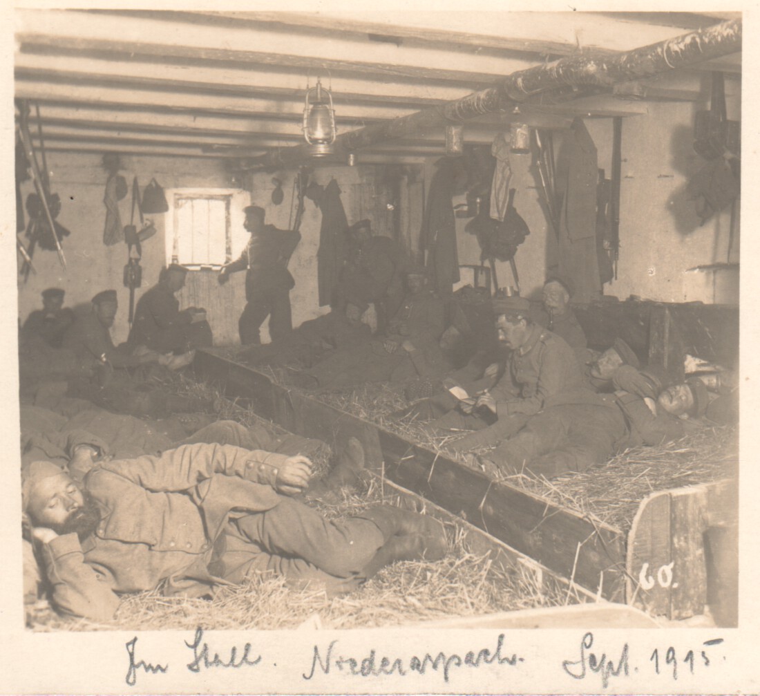 010-Übernachtung im Stall, Niederaspach 1915.jpg