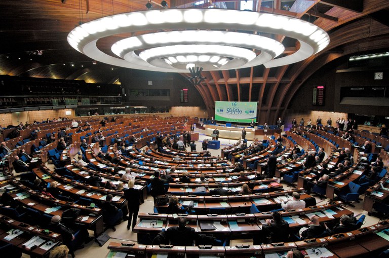 Plenarsaal Europarat - volle Auflösung Plenarsaal Europarat - volle Auflösung