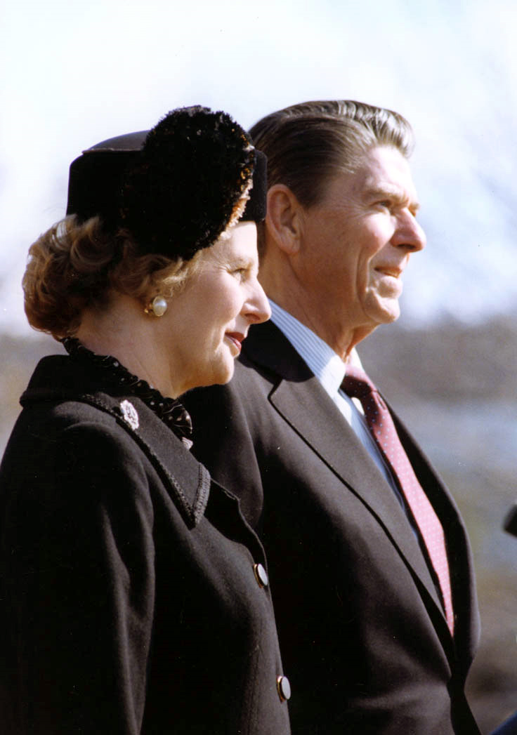 Zwei politische Hardliner: Margret Thatcher und Ronald Reagan