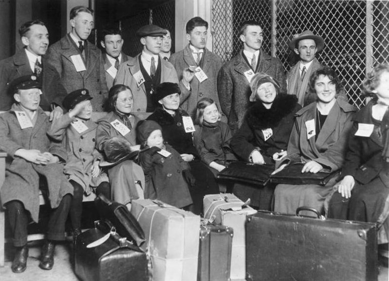 Einwanderer auf Ellis Island