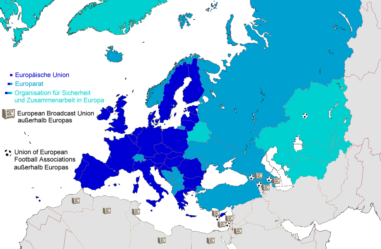 Politische und kulturelle Organisationen in Europa