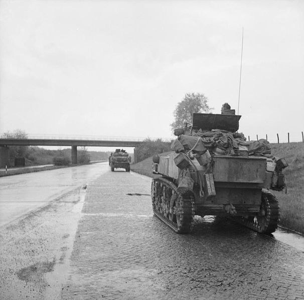 Stuart_tanks_of_3rd_Royal_Tank_Regiment,_11th_Armoured_Division,_drive_along_an_autobahn_towards_Lubeck,_2_May_1945._BU4972.jpg