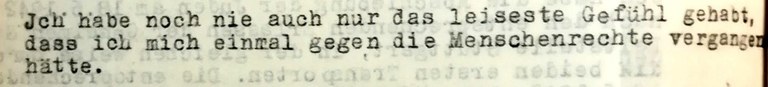 Aussage Schraermeyers vor dem Untersuchungsrichter beim Landgericht Hechingen, 28. April 1947