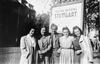 Der Eingang des DP-Lagers Reinsburgstraße im Stuttgarter Westen