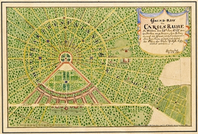 Plan von Karlsruhe,