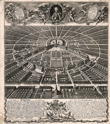 Plan von Karlsruhe,