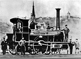 Dampflokomotive der Maschinenfabrik Esslingen um 1850