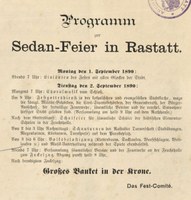 Die Sedanfeier 1890 in Rastatt