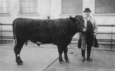 Der Rexinger Viehhändler und Landwirt Max Pressburger um 1920