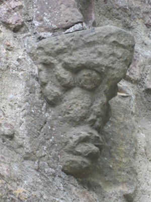 Detail am Südtor der Burg Hohenbaden