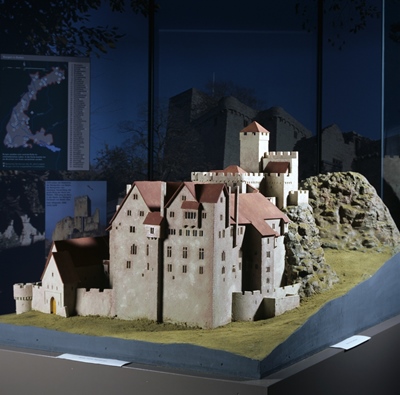 Rekonstruktion der Burg Hohenbaden im Badischen Landesmuseum Karlsruhe.