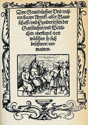 Die Zwölf Artikel der Bauernschaft, 1525