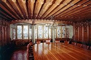 Überlingen Spätgotischer Ratssaal – mit Holz vertäfelt – aus dem 15. Jahrhundert