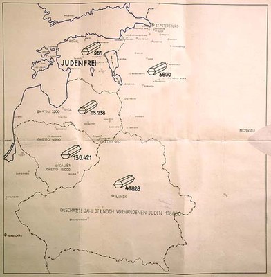 Stahlecker-Karte, Januar 1942