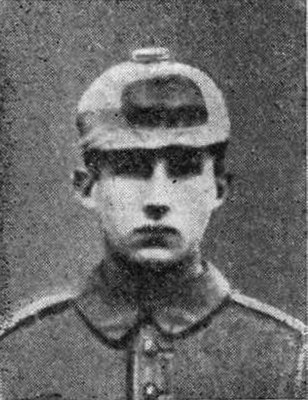 Fritz Blum im Mai 1917 in Gengenbach