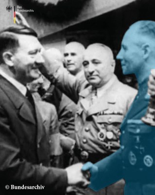 Erwin Rommel und Adolf Hitler