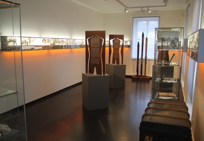 Ausstellungsraum der Stauffenberg-Gedenkstätte Albstadt-Lautlingen