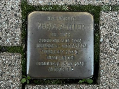Der Stolperstein für Maria Zeitler