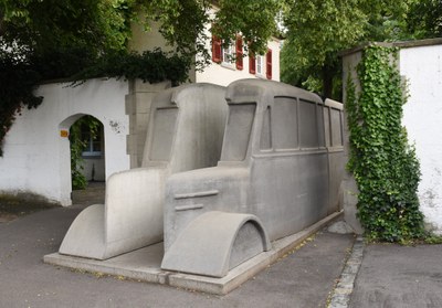 Ständiges Denkmal in der ehem. Pforte der Heil- und Pflegeanstalt Weissenau, heute ZfP Südwürttemberg, Weissenau