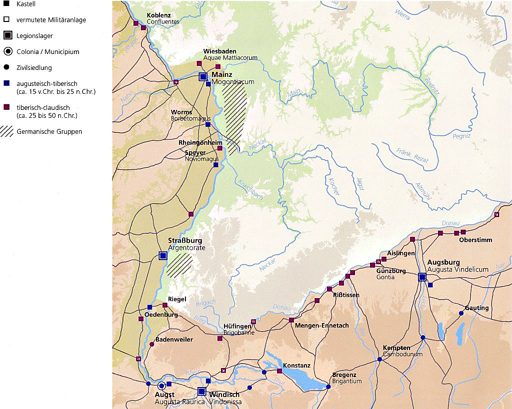 Die Römer in Südwestdeutschland — Landesbildungsserver Baden-Württemberg