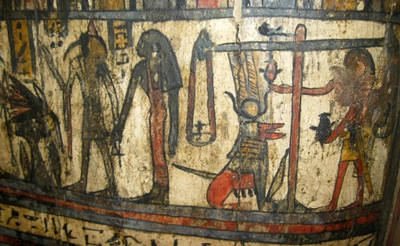 Detail aus dem Sarg der Taditjaina