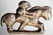 Alamannische Reiterfibel aus dem 5. Jahrhundert