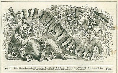 Titelvignette des Satireblattes Eulenspiegel