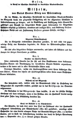 Gesetz in Betreff der öffentlichen Verhältnisse der israelitischen Glaubens-Genossen“